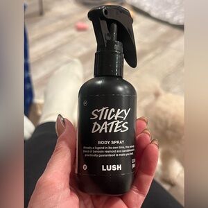Lush Sticky Dates Body Spray — always sold out!